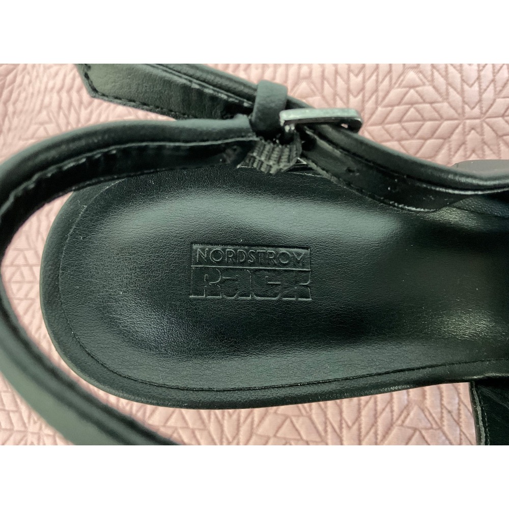 Nordstrom Rack Priscilla Black Slingback Pointed Toe Heels Womens 8.5M - Picture 13 of 16
